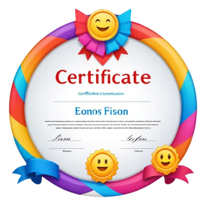 certificate baris sticker