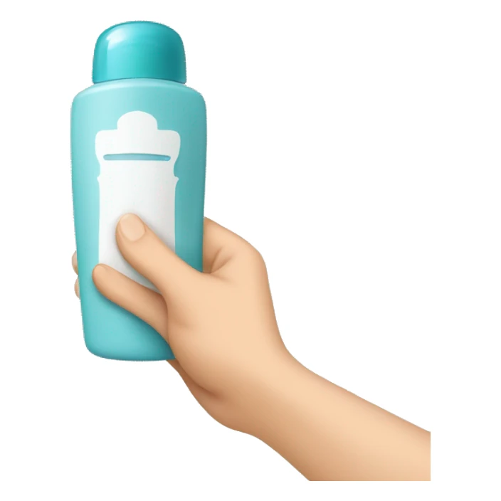 hand holding deodorant  sticker