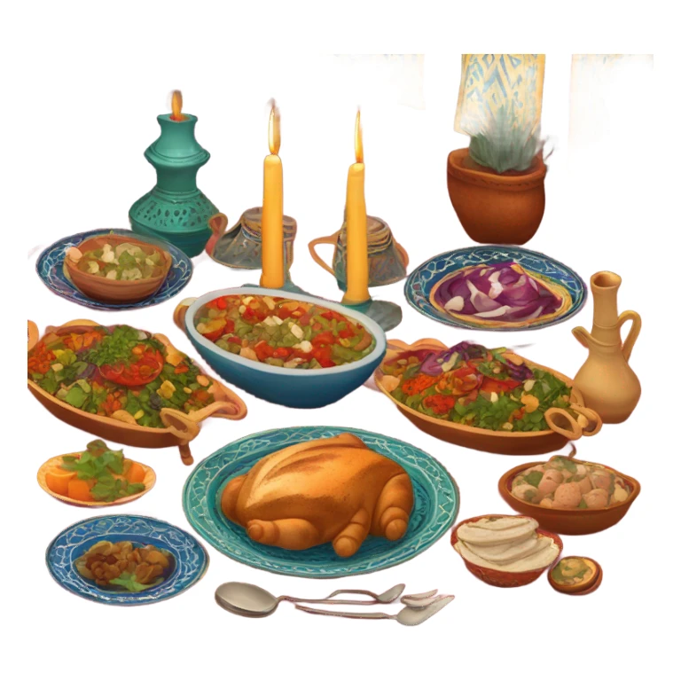 Moroccan Shabbat dinner  sticker