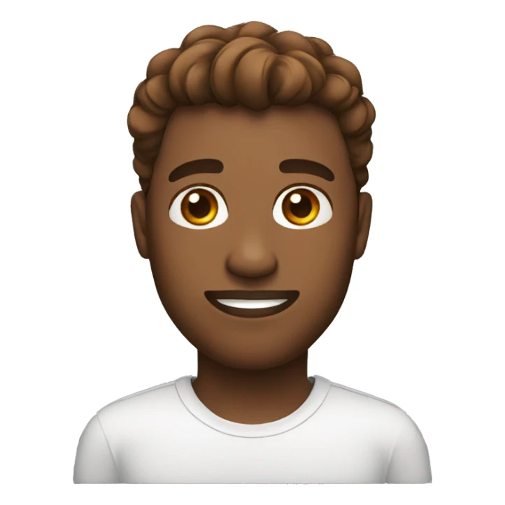 Brown guy with taper fade sticker