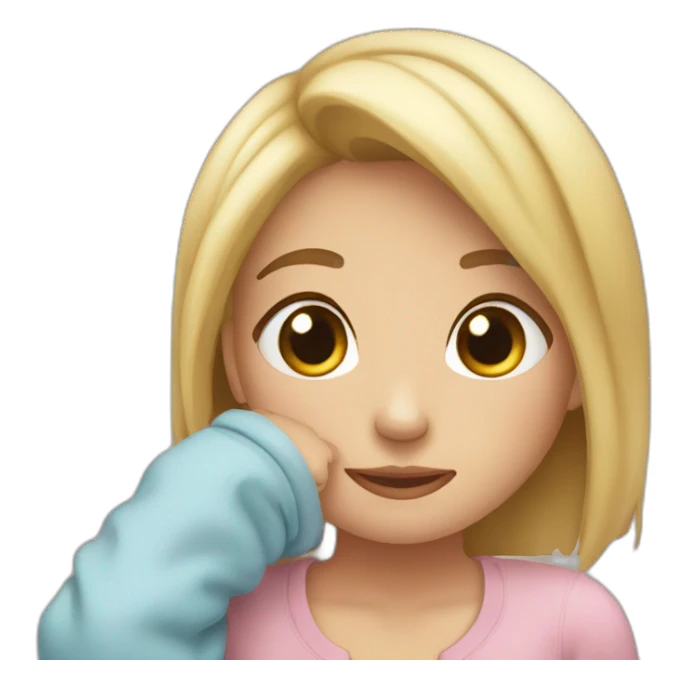 My girlfriend careing me sticker