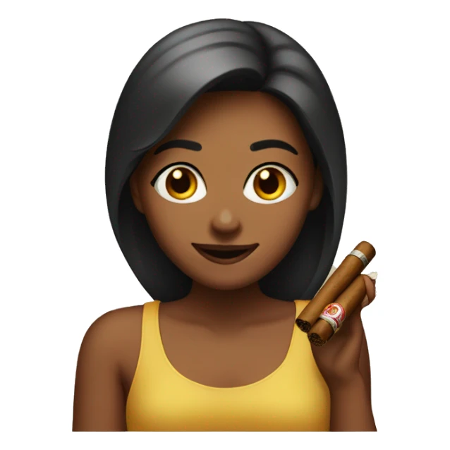 girl with the cigar sticker