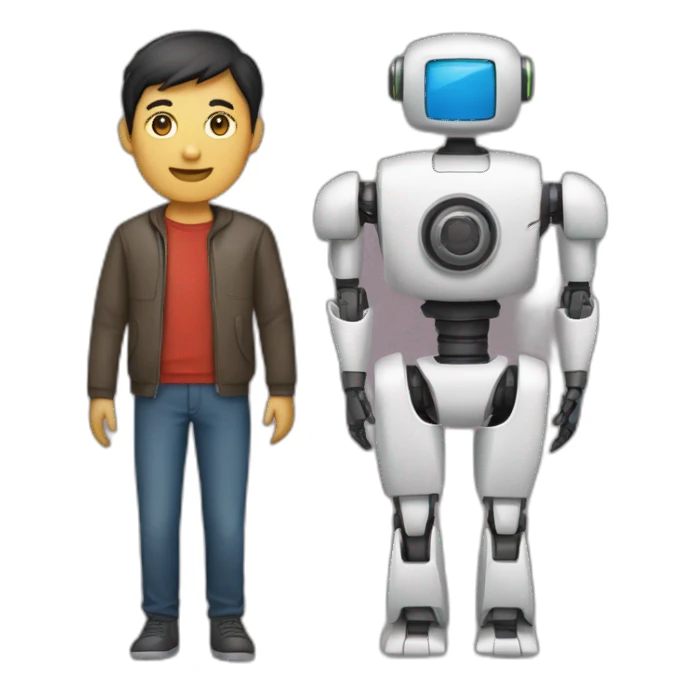 Kyrgyzstan and robot sticker