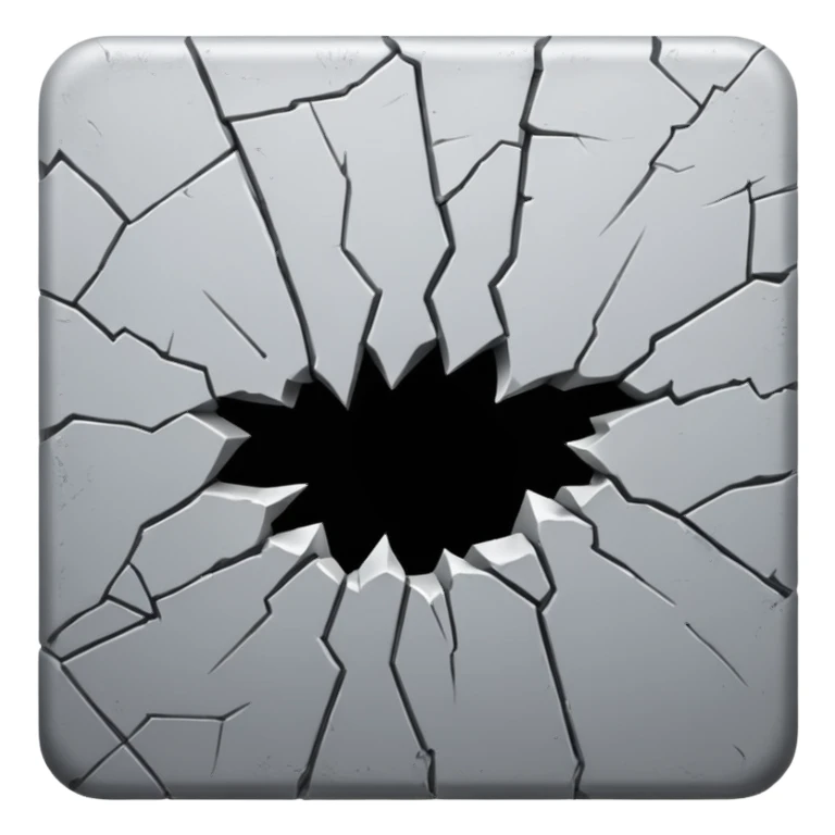 Crack on a wall  sticker