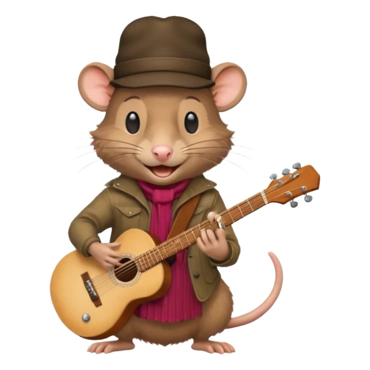 rat guitarist sticker