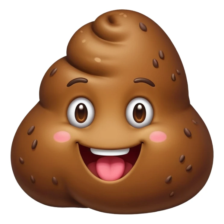 Un caca qui rigole sticker