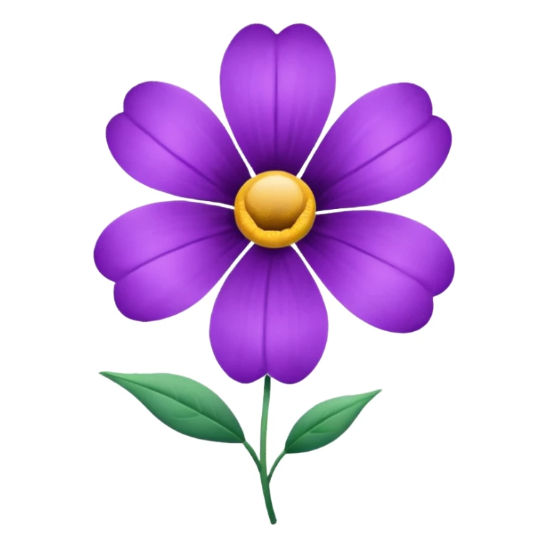 purple flower sticker