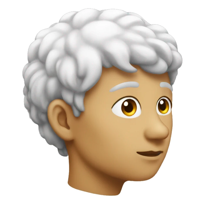 looking at the sky (side view) sticker