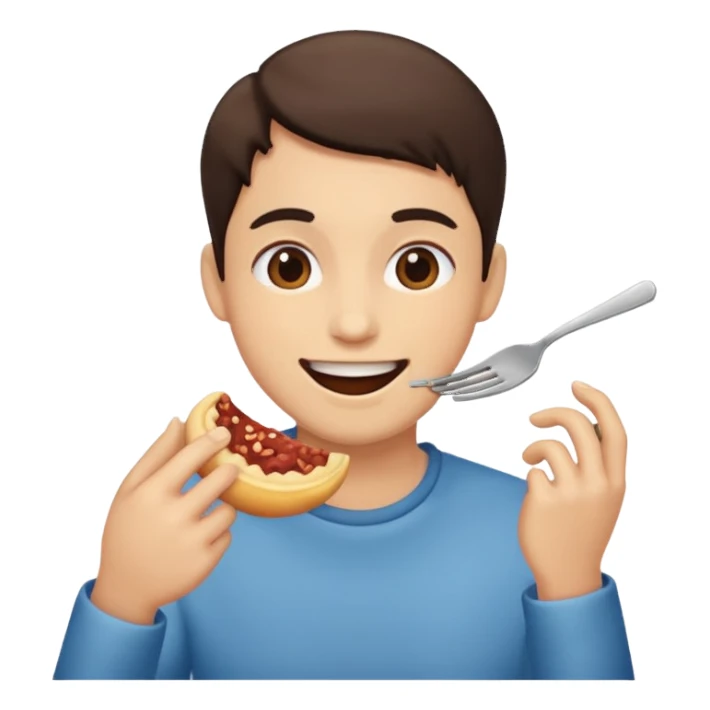 gererame un smojis comiendo sticker