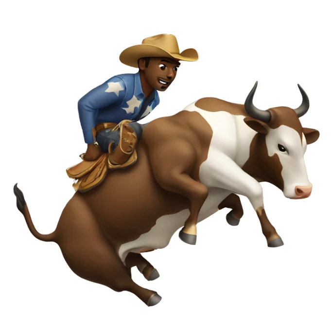 Bull riding sticker
