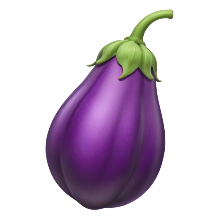 animated eggplant with veins pumping sticker