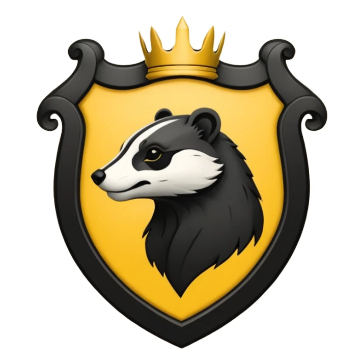 Hufflepuff crest  sticker