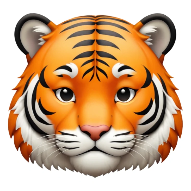 sleepy tired tiger sticker