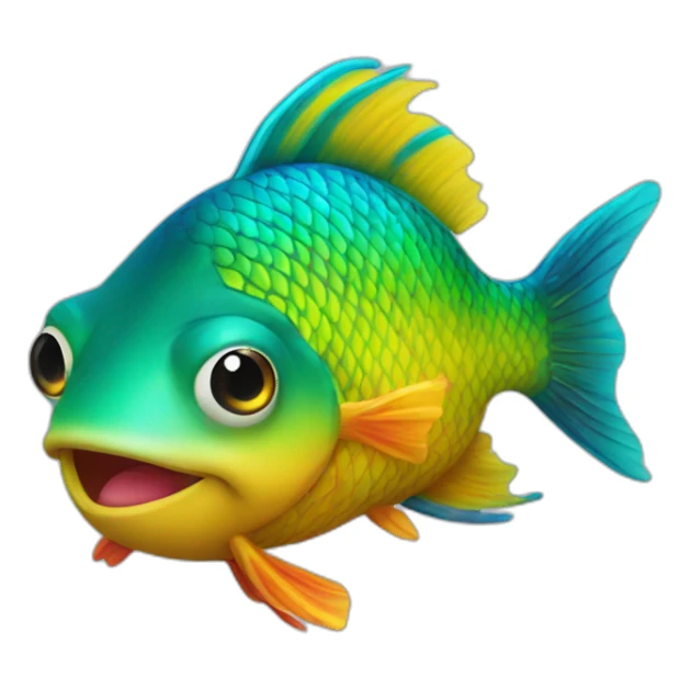  Very very Colourfull fish sticker