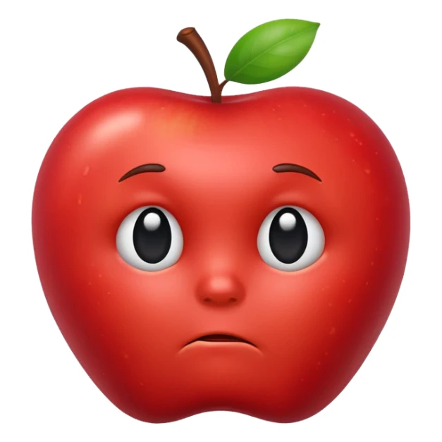 Sad Apple emoji sticker
