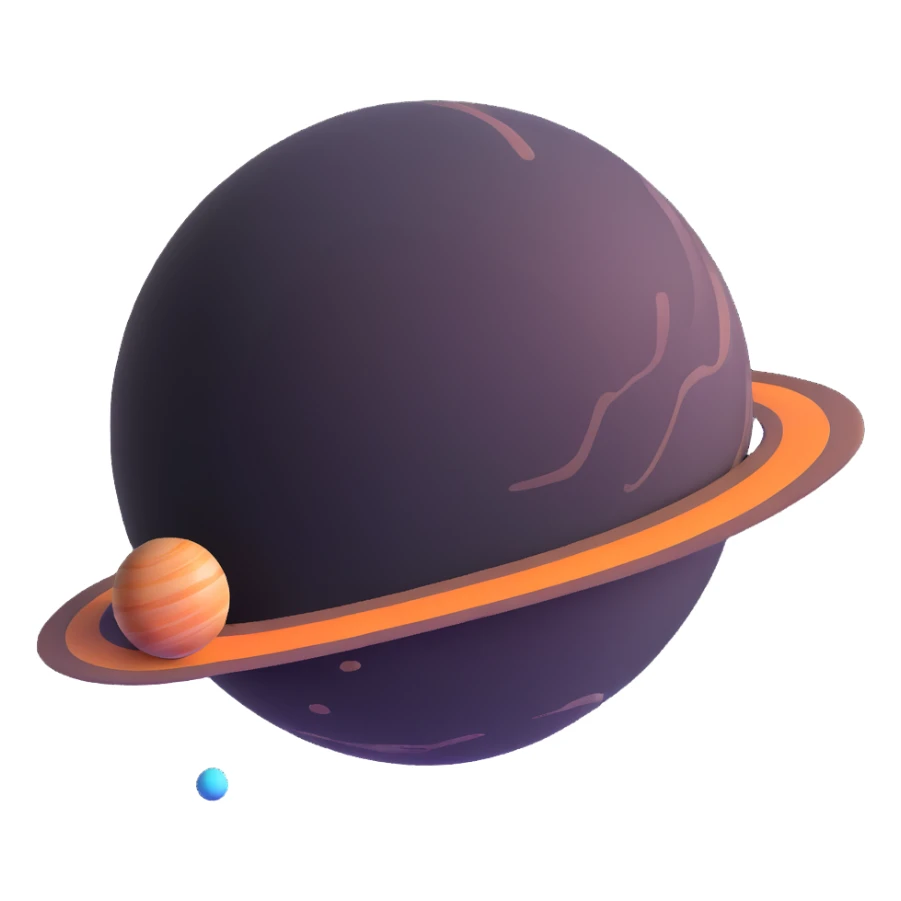 bright red Mercury planet sticker