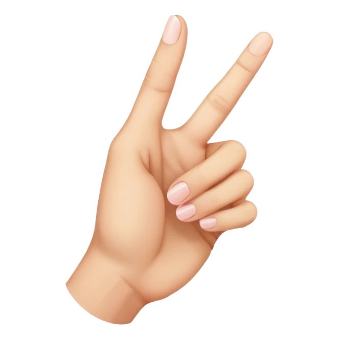 Mano con dedo meñique levantado elegante  sticker
