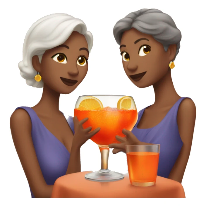Three beautiful mother drinking aperol   sticker