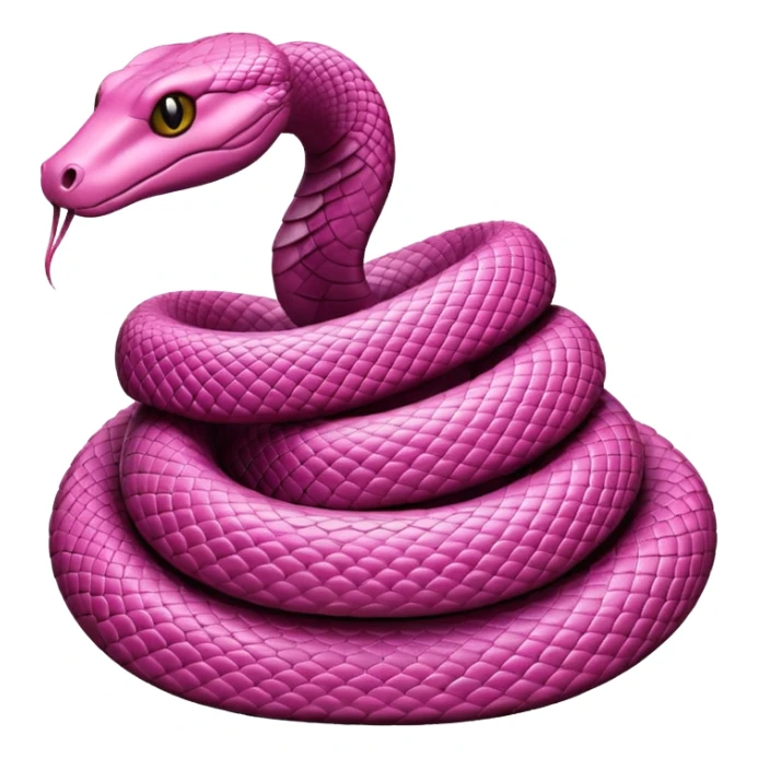 pink snake sticker