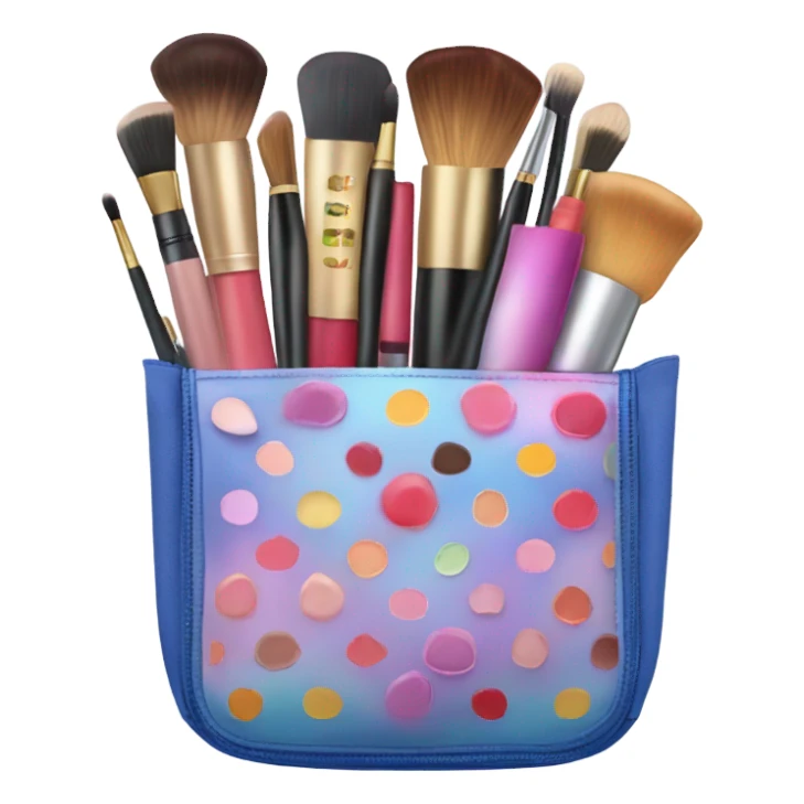 girl makeup bag sticker