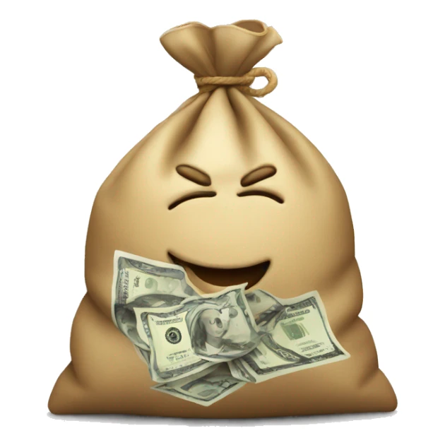 Money bag celebrating  sticker