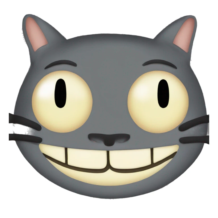 Totoro cat bus smile sticker