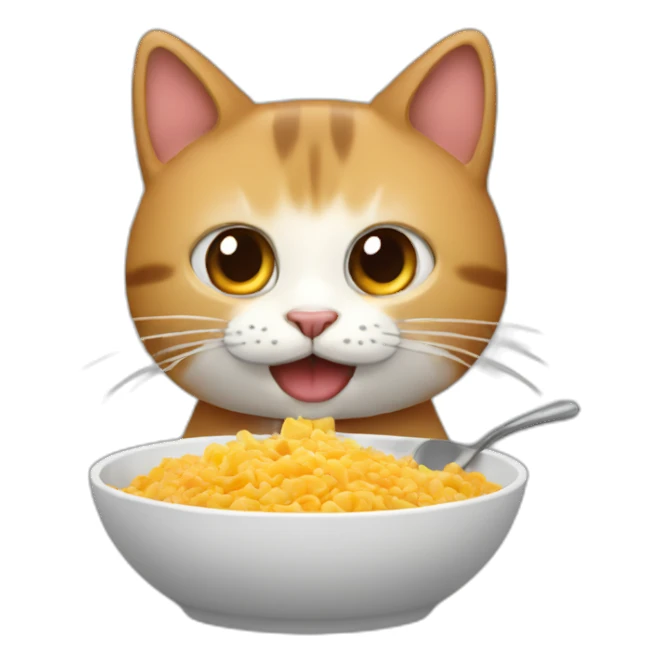 Gato comiendo zanahoria sticker