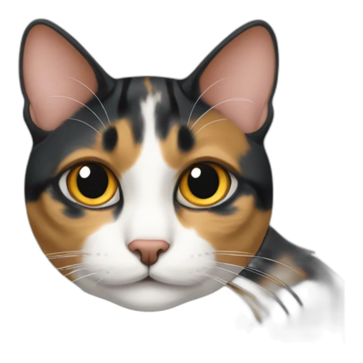 diluted calico cat sticker