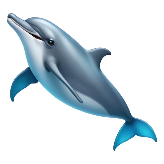 Funny looking dolphin with mustache  sticker