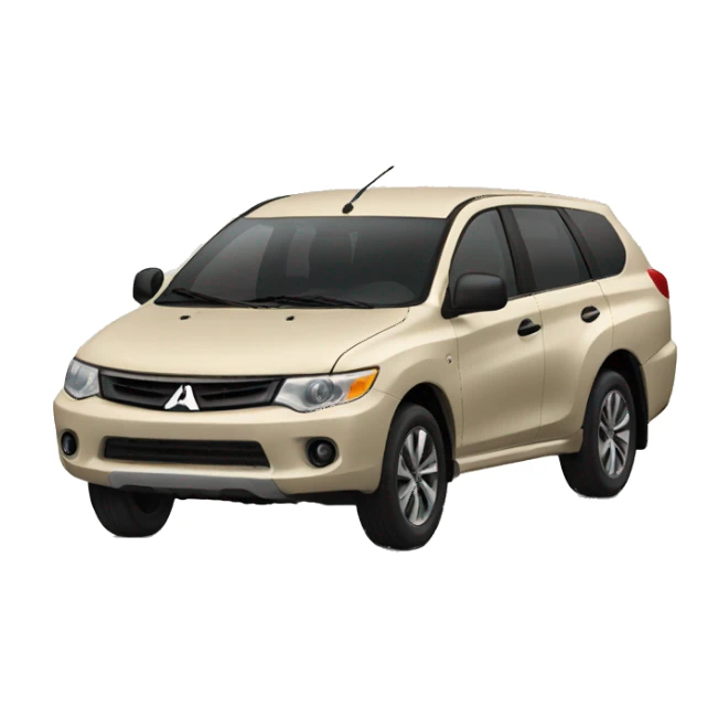 Beige Mitsubishi sticker