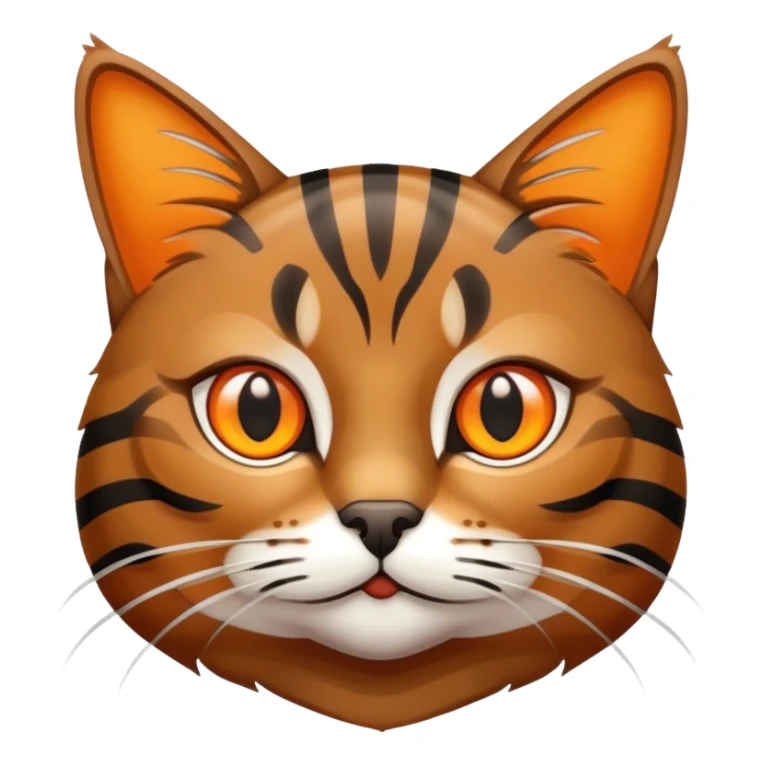 Brown tabby cat sticker