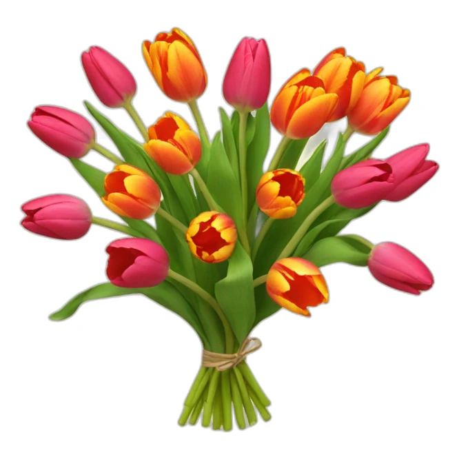 Tulip bouquet  sticker