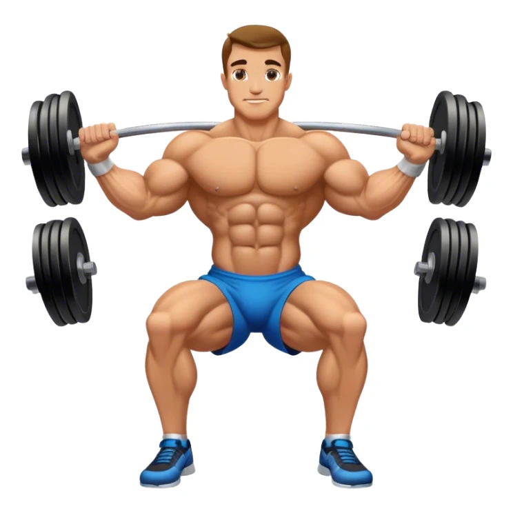 bodybuilder forearm on legs curl sticker