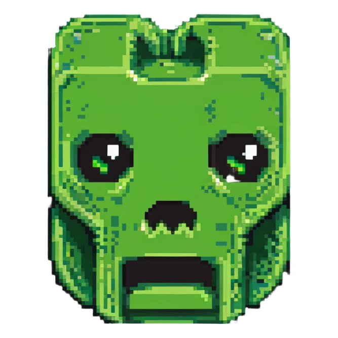 minecraft creeper face sticker