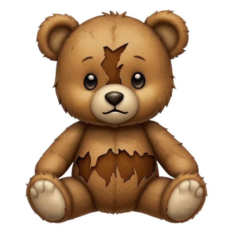 Baby teddy bear beat up sticker
