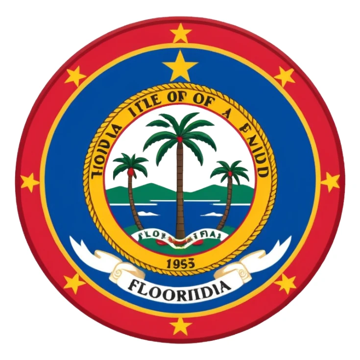 Florida flag sticker