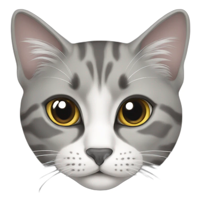 Scotland cat grey white sticker