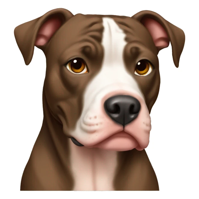Tortoise shell colored pitbull sticker