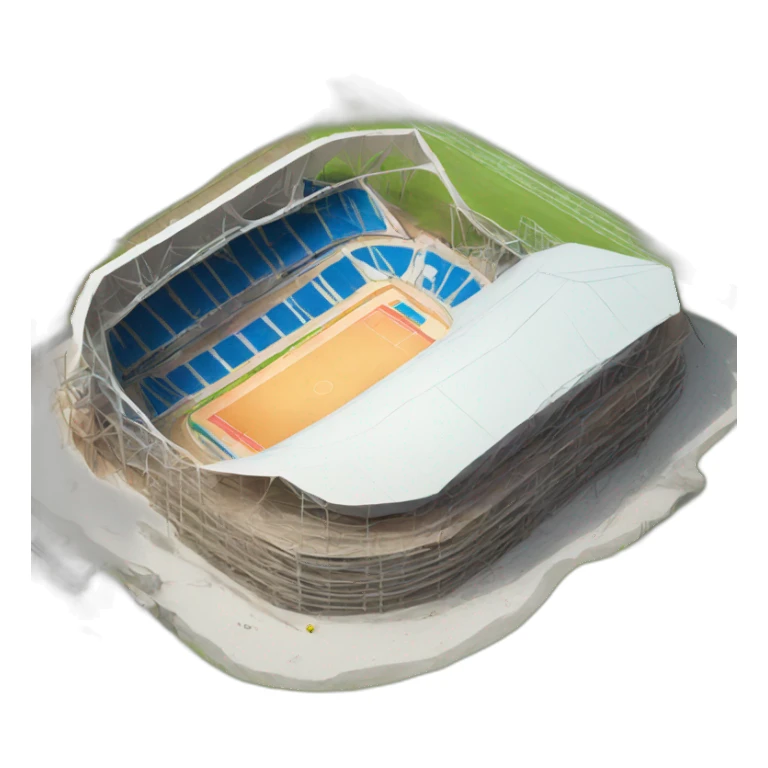 Sports ground facility under construction sticker