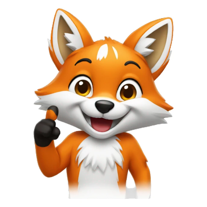 fox hang loose sticker