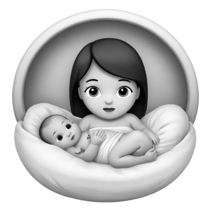 Newborn B&W Photoshoot sticker