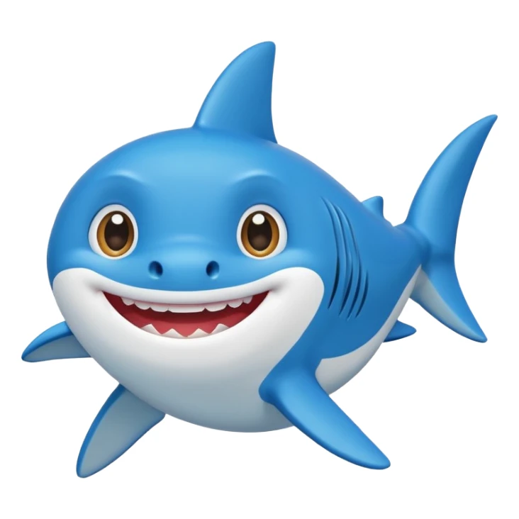 Blue Baby shark sticker
