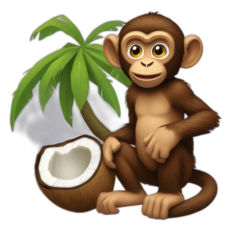 Coconut monkey pc Gamer sticker