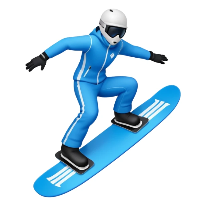 snow board, negative character.\ sticker
