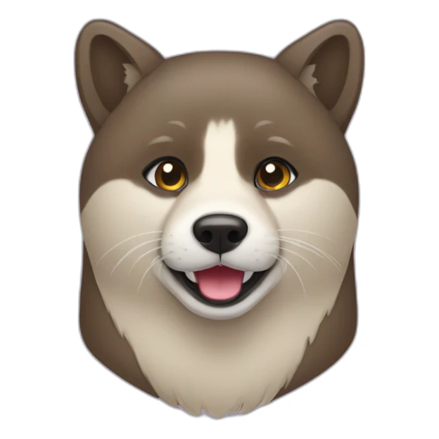 loutre sur akita sticker