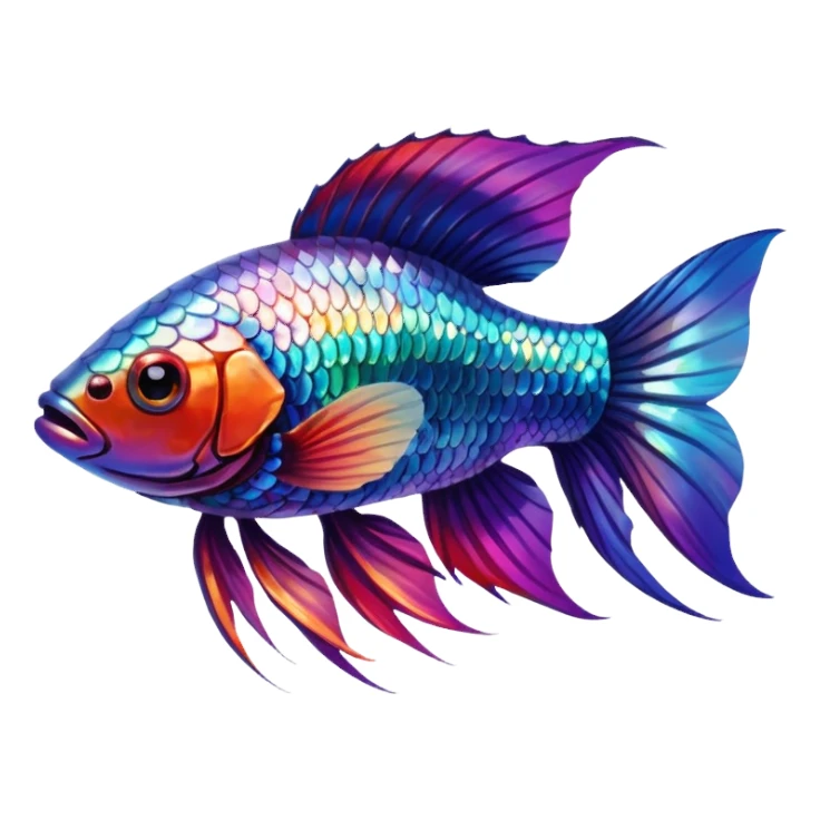 beta fish sticker