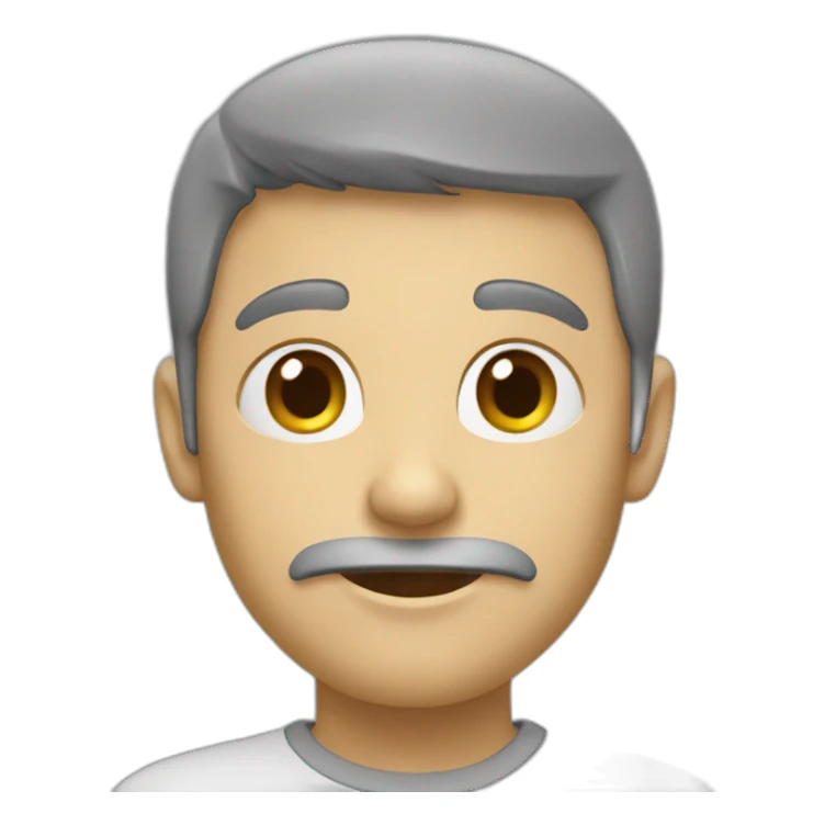 Chat gris énervée sticker