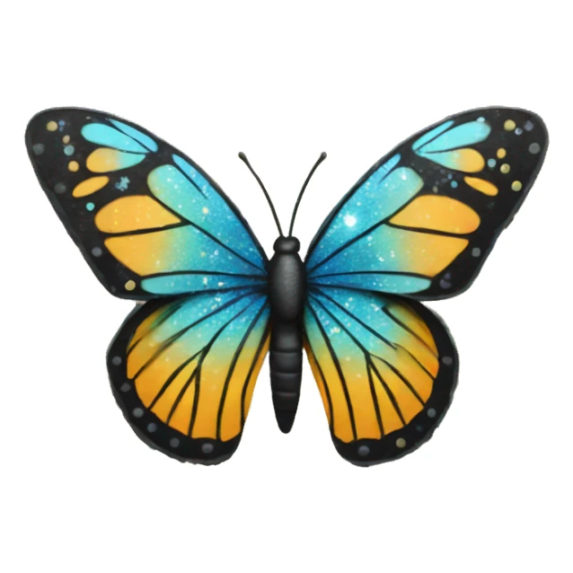 Butterfly with Glitter  sticker