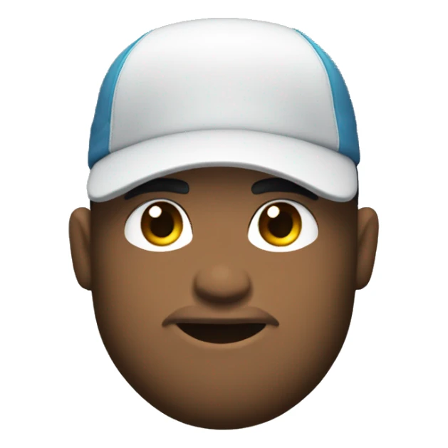 macho tech bro with beard and backwards hat sticker