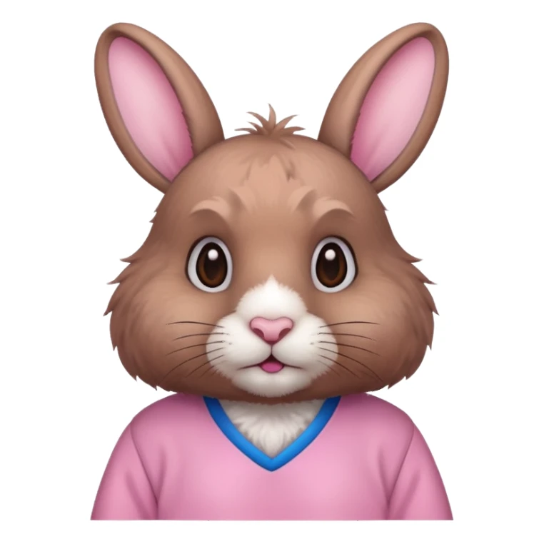 rabbit with pink jersey sticker